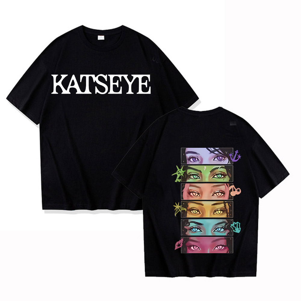 Vintage Fashion Collage - T-shirt Kpop Katseye Eyes Collage pour