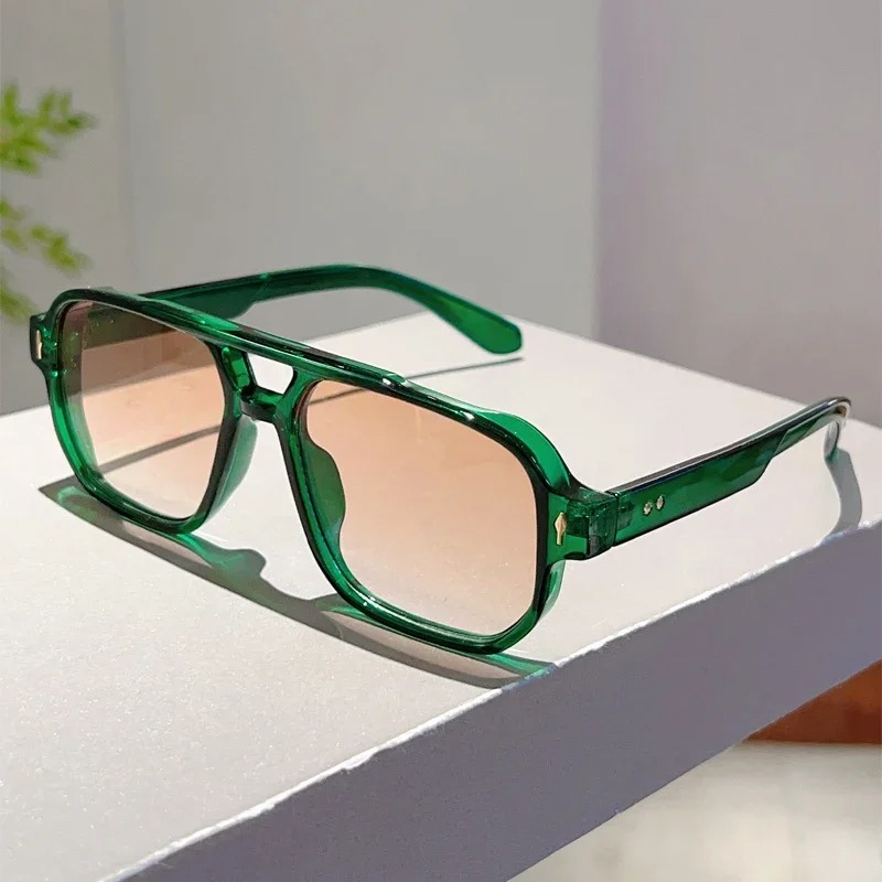 Vintage Fashion Glasses - Nouvelles Lunettes de Soleil Carrées Vintage