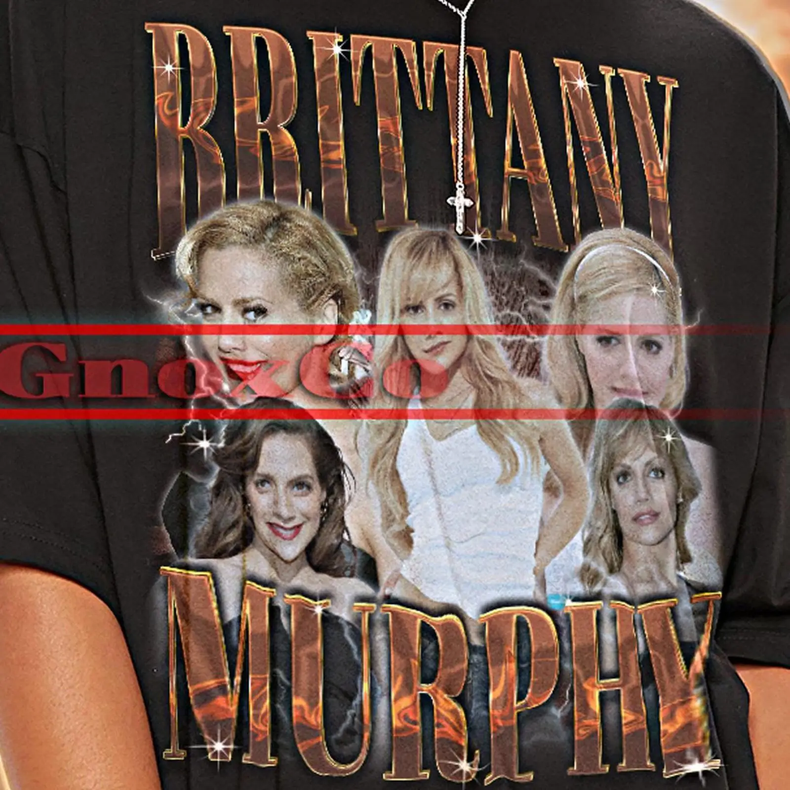 Vintage Fashion Collage - T-shirt rétro années 90 Brittany Murphy,