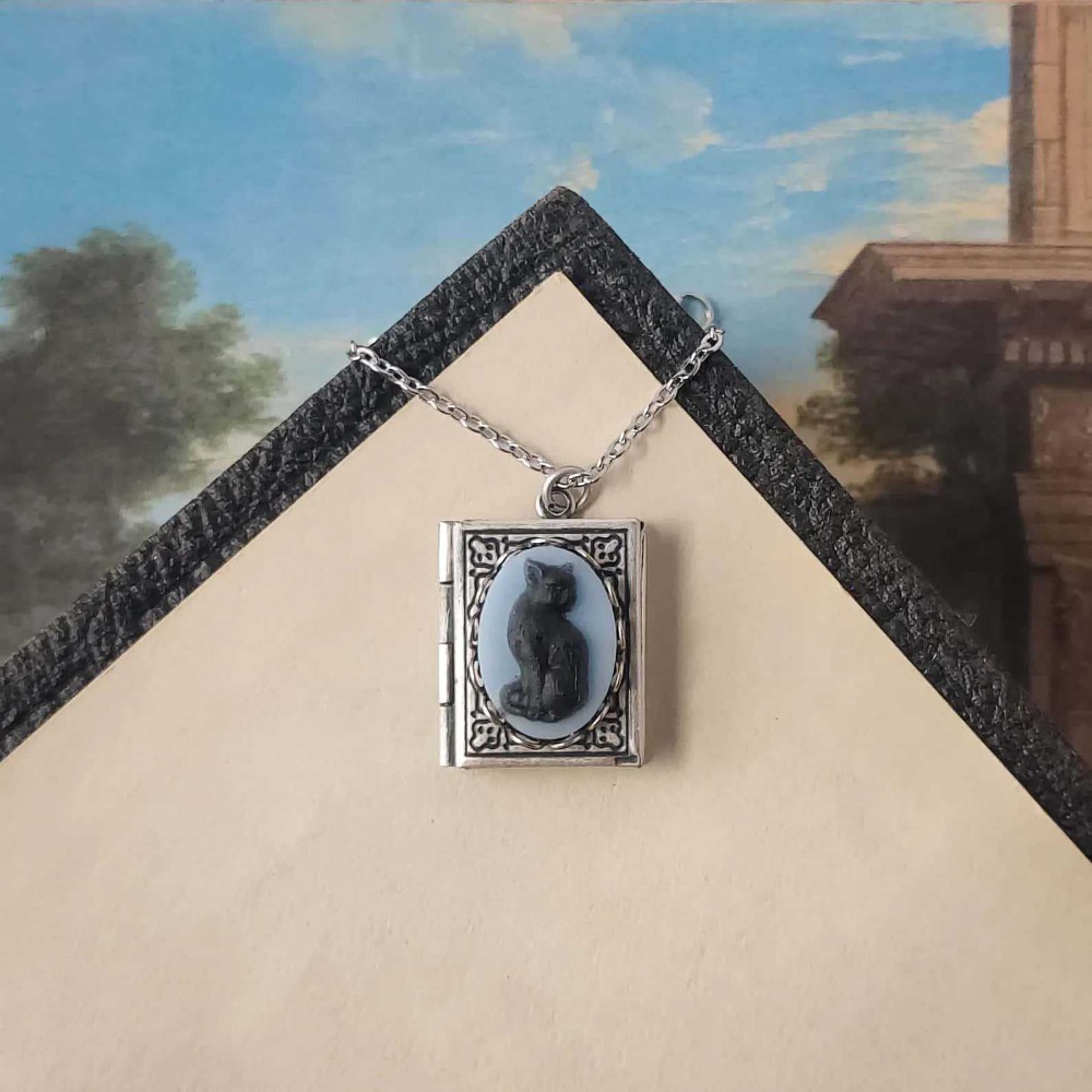 Vintage Fashion Coloring Book - Collier pendentif vintage en acier inoxydable