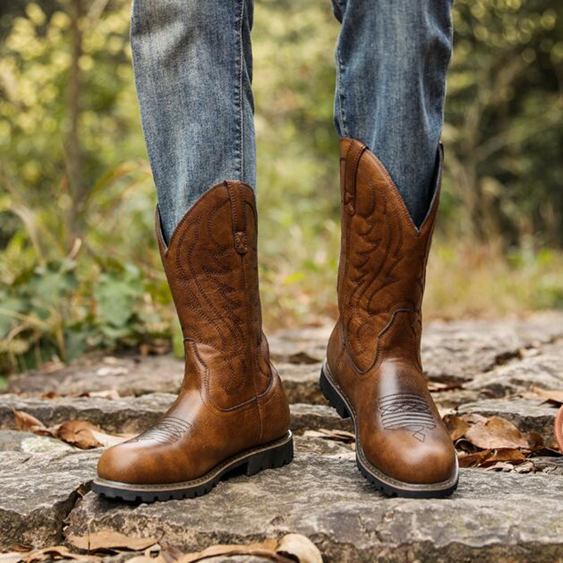 Bottes de cowboy à enfiler pou - Vintage Fashion Designer avis et prix
