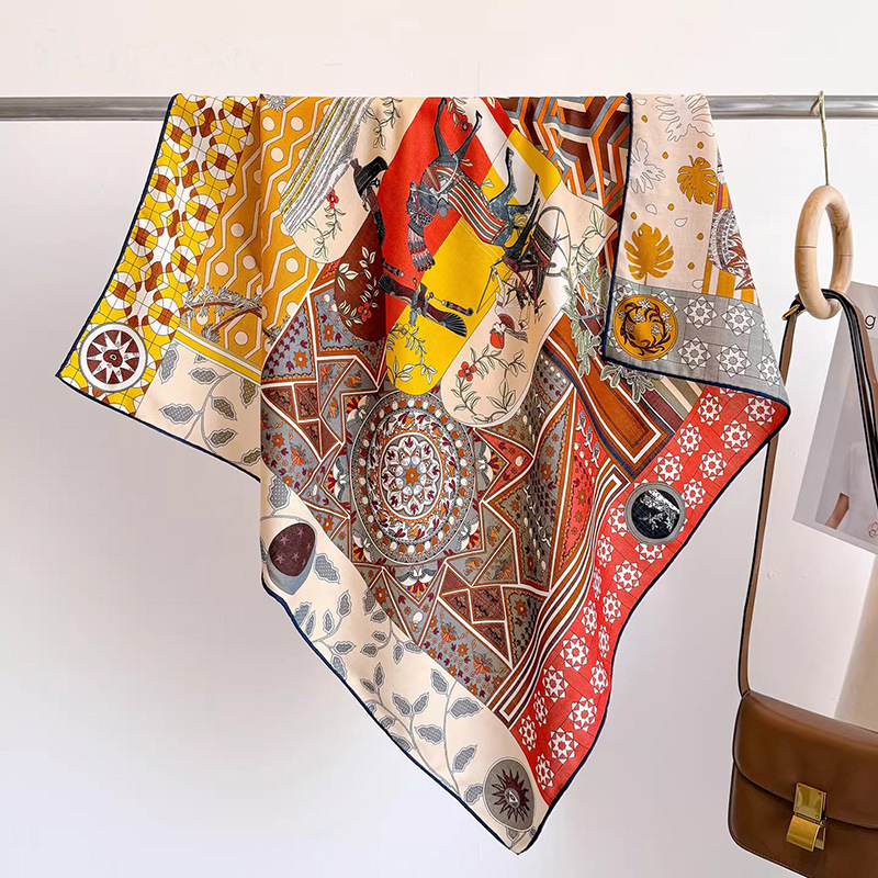 Écharpe 30% Soie de Mûrier 70% - Vintage Fashion Collage avis et prix