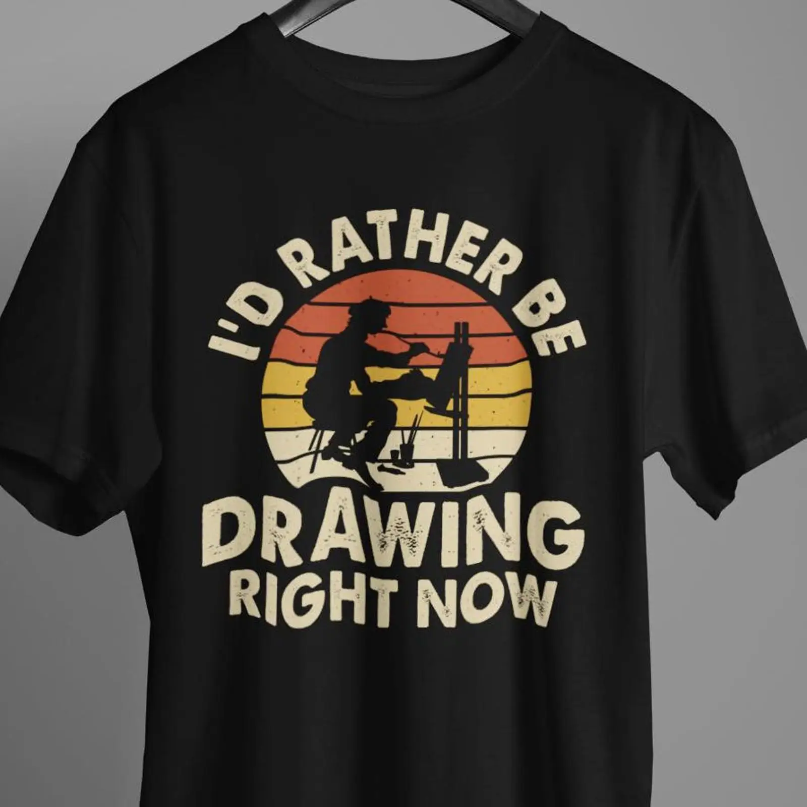 T-shirt « I'd Rather Be Drawin - Vintage Fashion Drawings avis et prix
