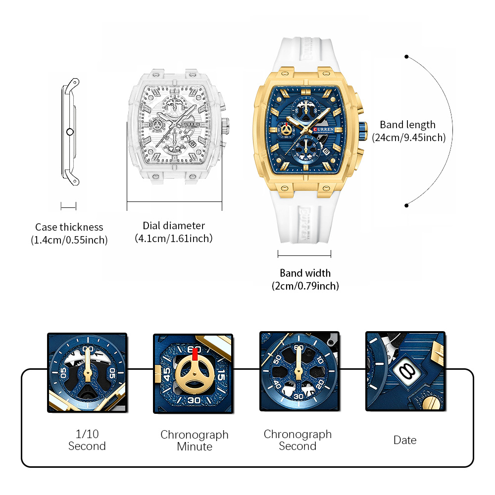 Montre vintage de luxe CURREN  - Vintage Fashion Design avis et prix