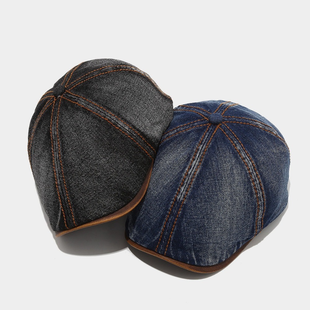 Béret en Denim délavé à la mod - Vintage Fashion Hats avis et prix