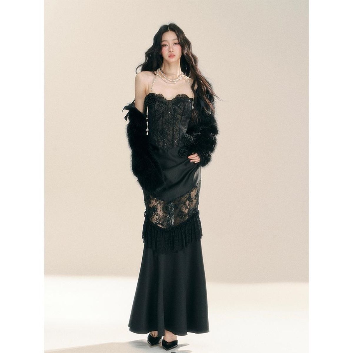 Robe longue vintage gothique g - Vintage Fashion Designer avis et prix