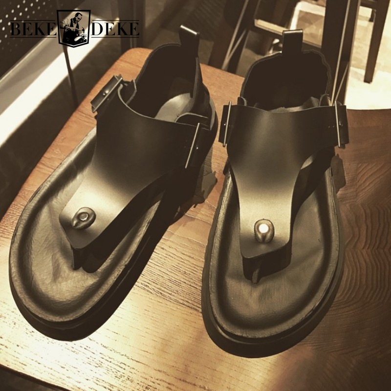 Sandales de plage en cuir véri - Vintage Fashion Rome avis et prix