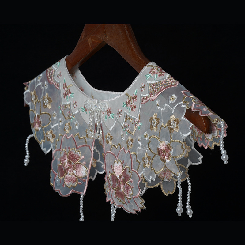 Faux col en maille brodée pour - Vintage Fashion Photographers avis et prix