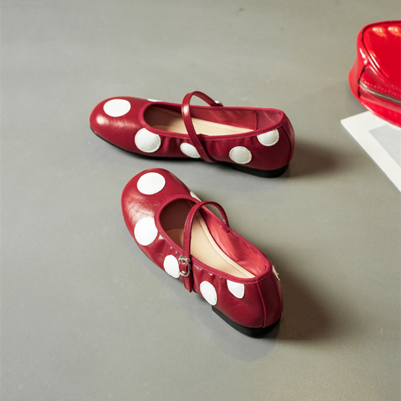Ballerines Mary Jane à pois vi - Vintage Fashion Rome avis et prix