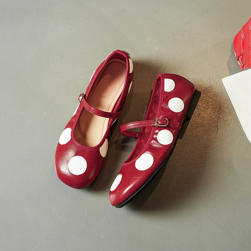 Ballerines Mary Jane à pois vi - Vintage Fashion Rome avis et prix