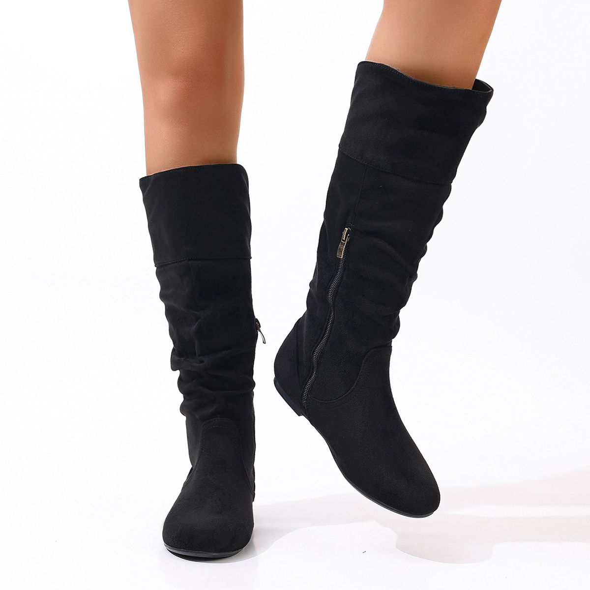 Bottes plates pour femmes, sty - Vintage Zipper avis et prix